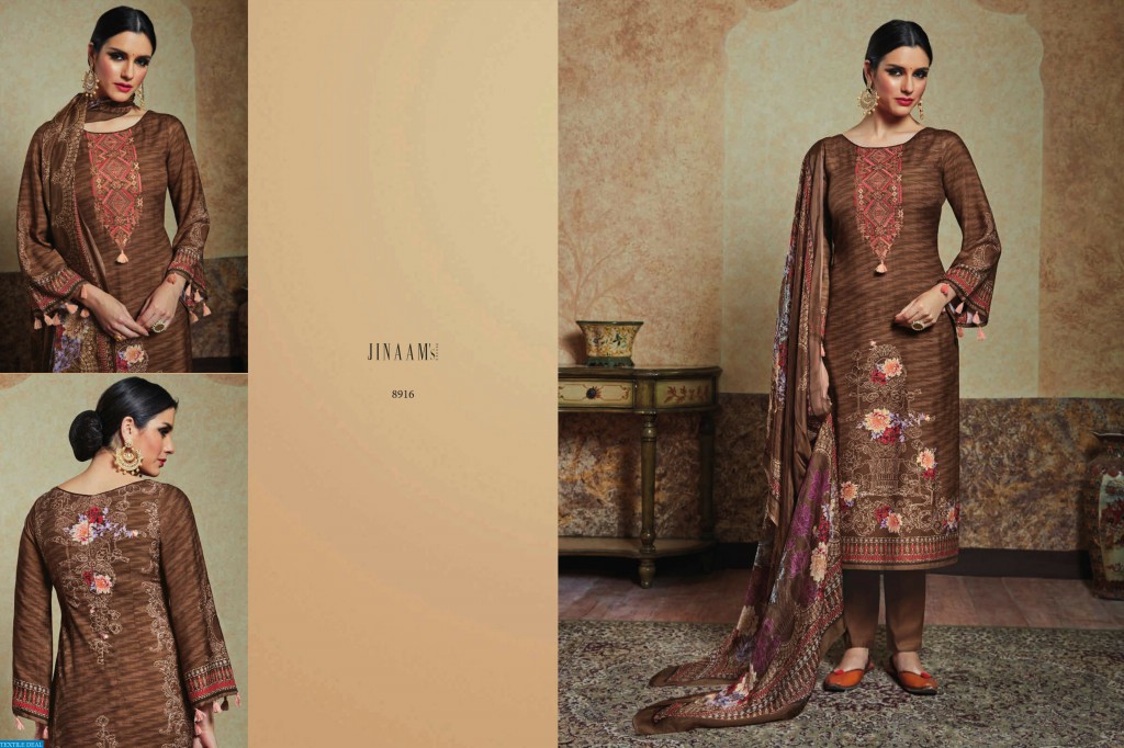 jinaam Zarah Wholesale Casual Cotton Satin Salwar Suits
